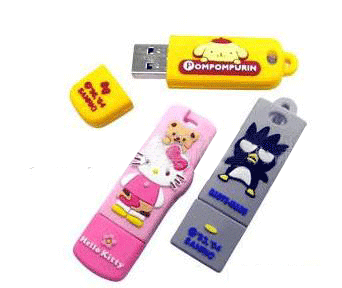 卡通硅膠U盤(pán)