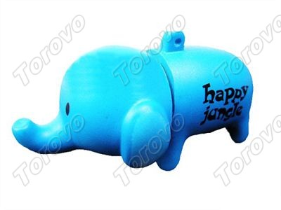 U盤工廠直銷批發(fā)創(chuàng)意卡通藍藍象U盤