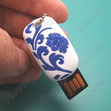 仿青花瓷U盤(pán)禮品U盤(pán)定制