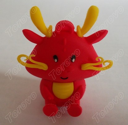 大紅喜慶的賀歲龍王爺U盤生產定制