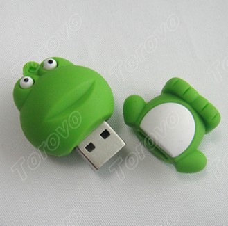 呱呱叫的立體青蛙U盤(pán)時(shí)尚送禮佳選