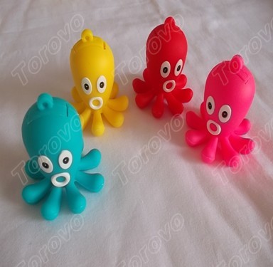 硅膠材質(zhì)塑模造型的八爪魚(yú)U盤(pán)出售