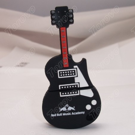 創(chuàng)意新品吉他U盤硅膠材質(zhì)禮品U盤