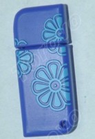 藍色迷你經(jīng)典設計的PVC浪花U盤銷售