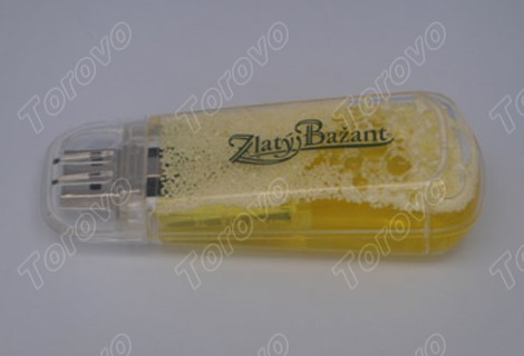 ABS透明啤酒U盤新款企業禮贈采購