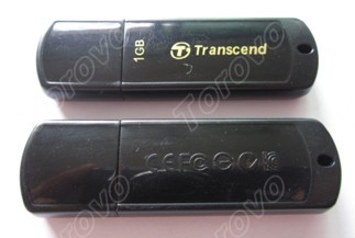 創見350鋼琴黑塑料U盤 塑料U盤