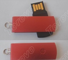 大紅迷你時尚旋轉U盤節日佳禮首選